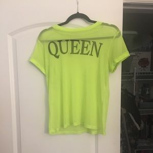 Sheer queen tee